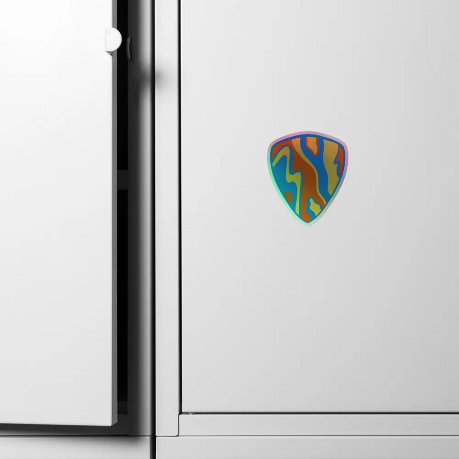Marble Guitar Pick Holo Sticker product image (4)