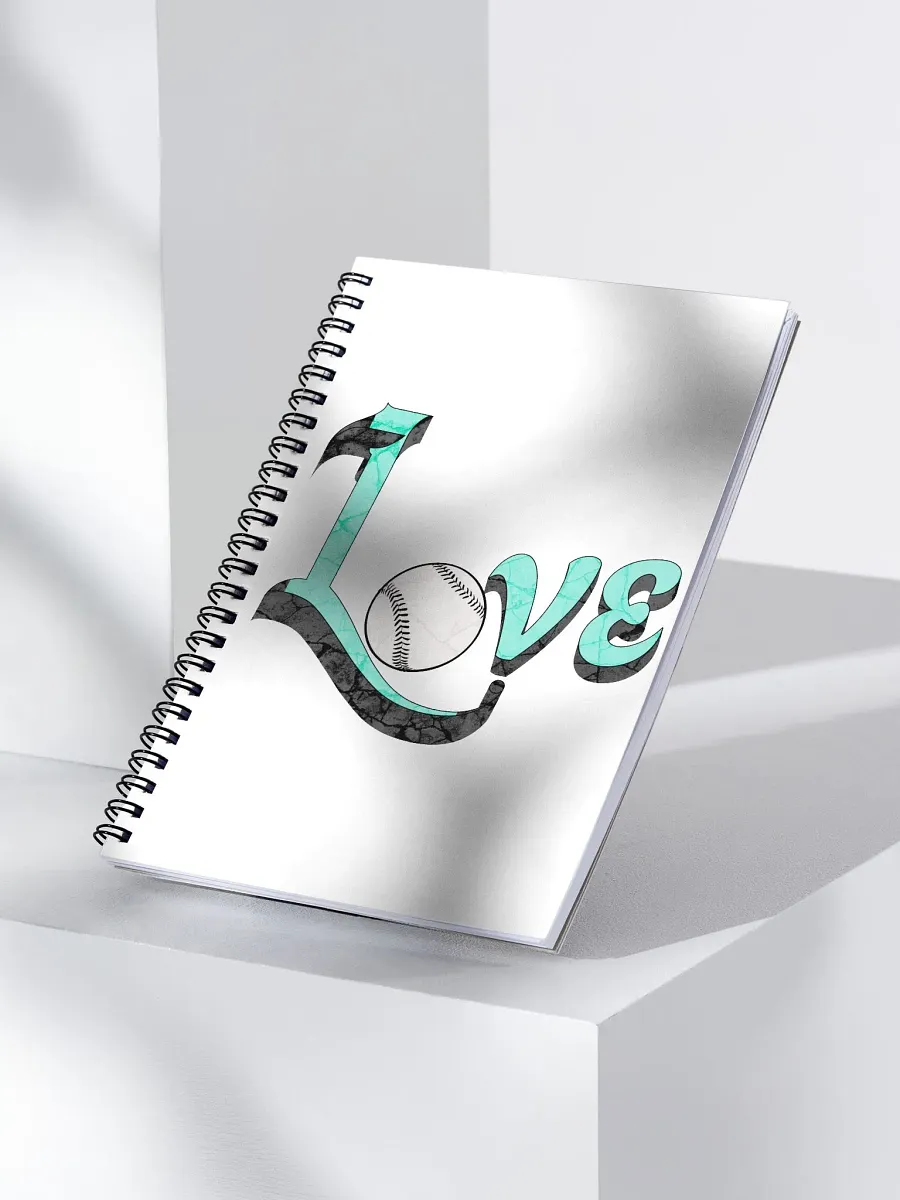 Love Baseball Spiral Notebook product image (2)