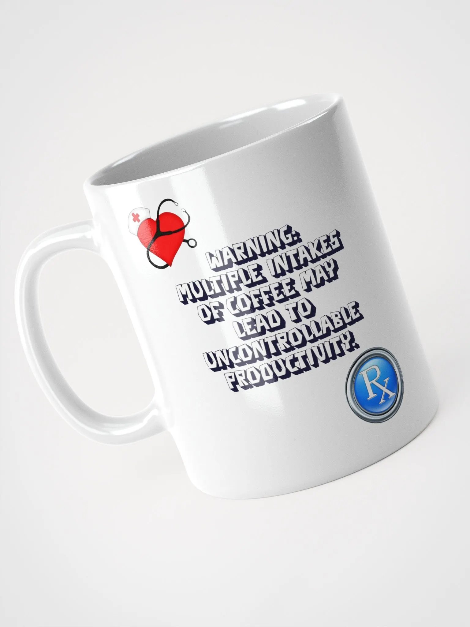 Multiple Intakes of Coffee May Lead To Productivity - Funny White Mug product image (9)