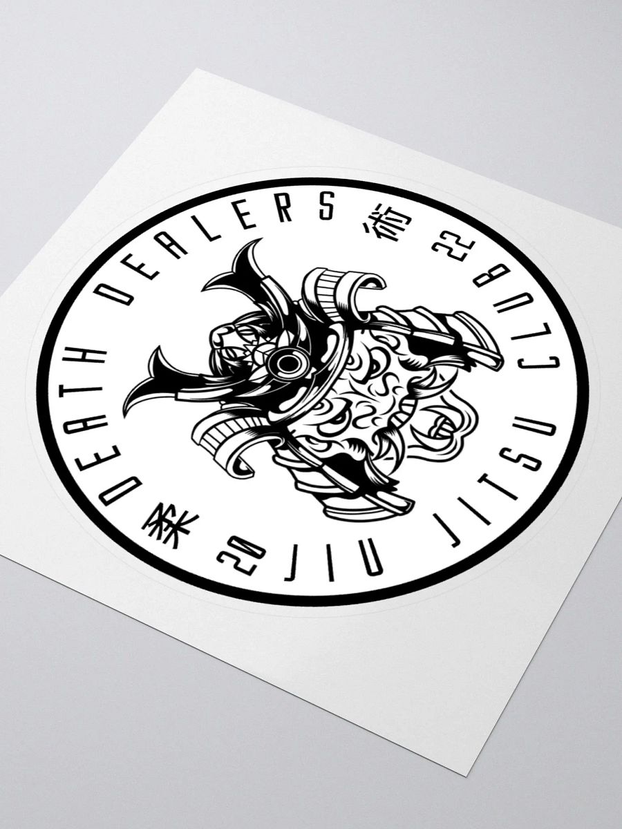 Death Dealers - Round Logo (White And Black) Sticker product image (4)
