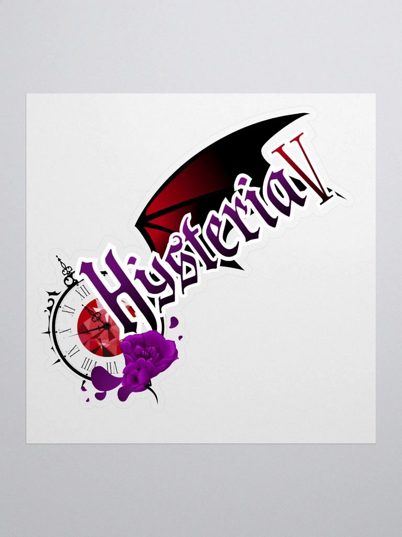 HysteriaV VTuber Logo Sticker