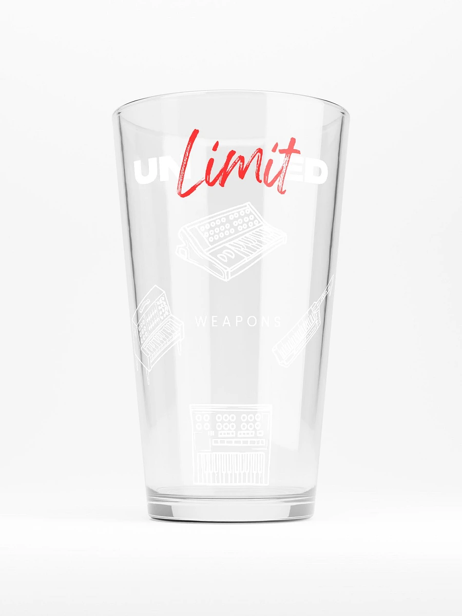 UNLIMITED WEAPONS PINT GLASS product image (1)