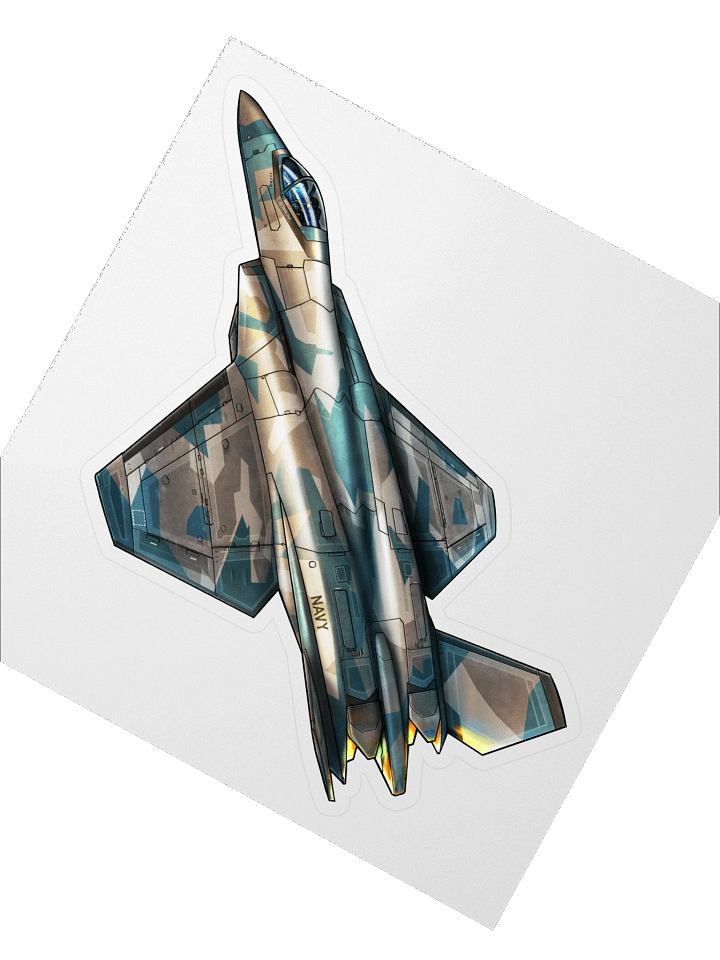 Ifrit - Navy Splinter (5.5 inch Sticker) product image (2)