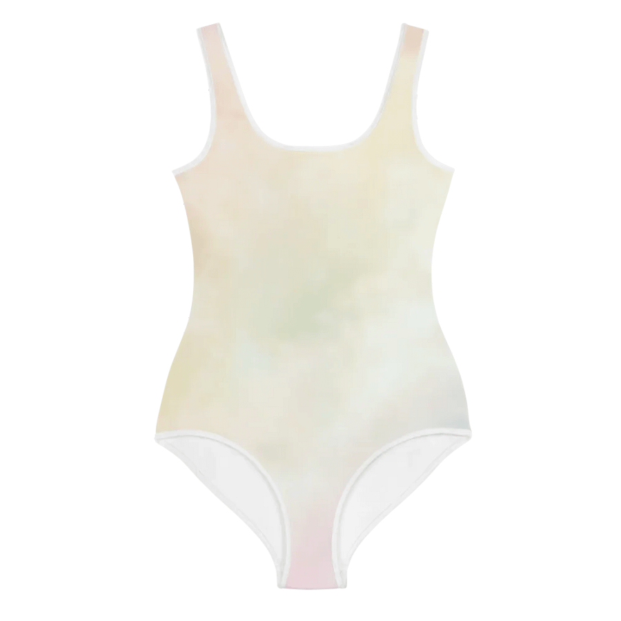 Blur cloud rainbow Design Youth One Piece Swimsuit - V1 product image (3)