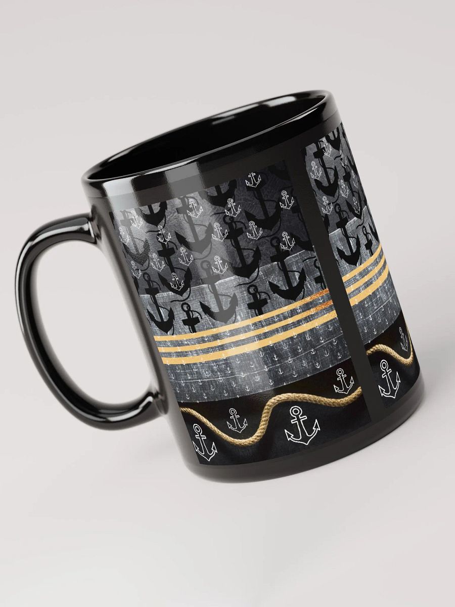 JoBeth Nautical ⚓ Black Glossy Mug product image (6)