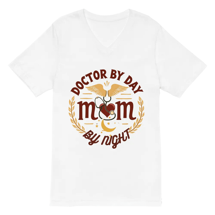 Doctor by Day, Mom by Night V-Neck Tee product image (6)