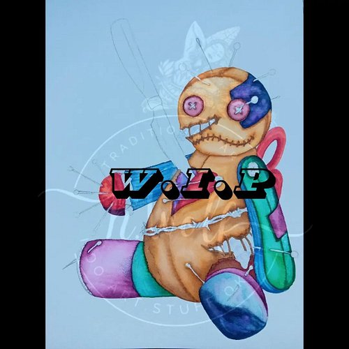 Voodoo doll work in progress. 

My fineliners are limited for a short amount of time, so I will be doing something a bit diff...