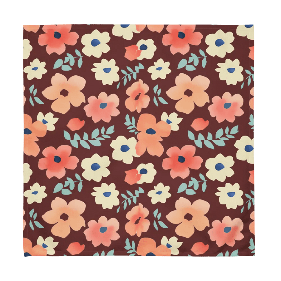 Floral Harmony Cloth Napkin Set (4) product image (4)