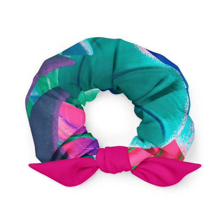 Tropical Breeze Eco Scrunchie with Bow | Sustainable Hair Accessory product image (1)