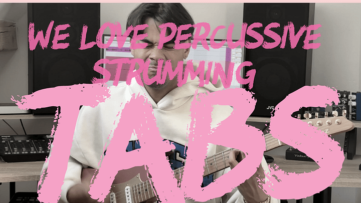 We Love Percussive Strumming Tabs product image (1)