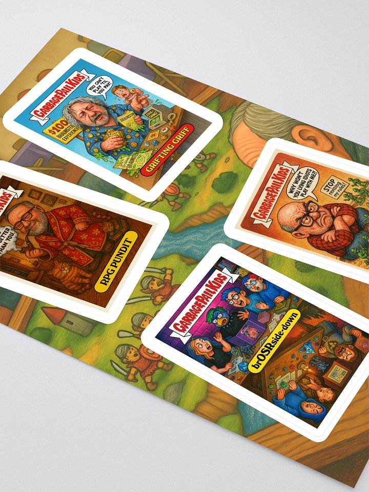 GPK Parody Sticker Sheet [TTRPG Twitter Edition] Sheet 9 product image (2)