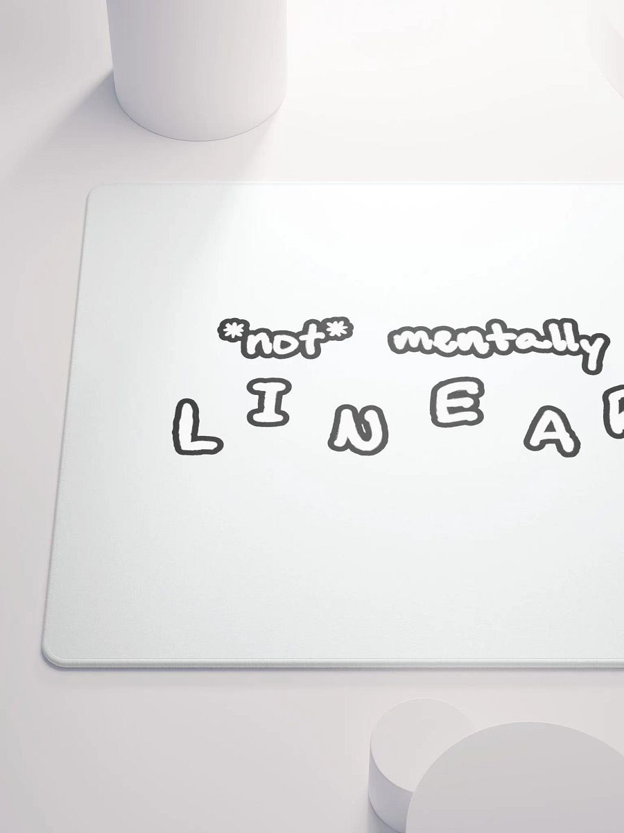*not* mentally linear (lined design) mouse pad product image (6)