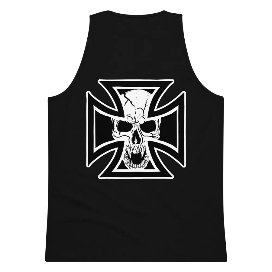 Maltese cross and skull tank top product image (2)