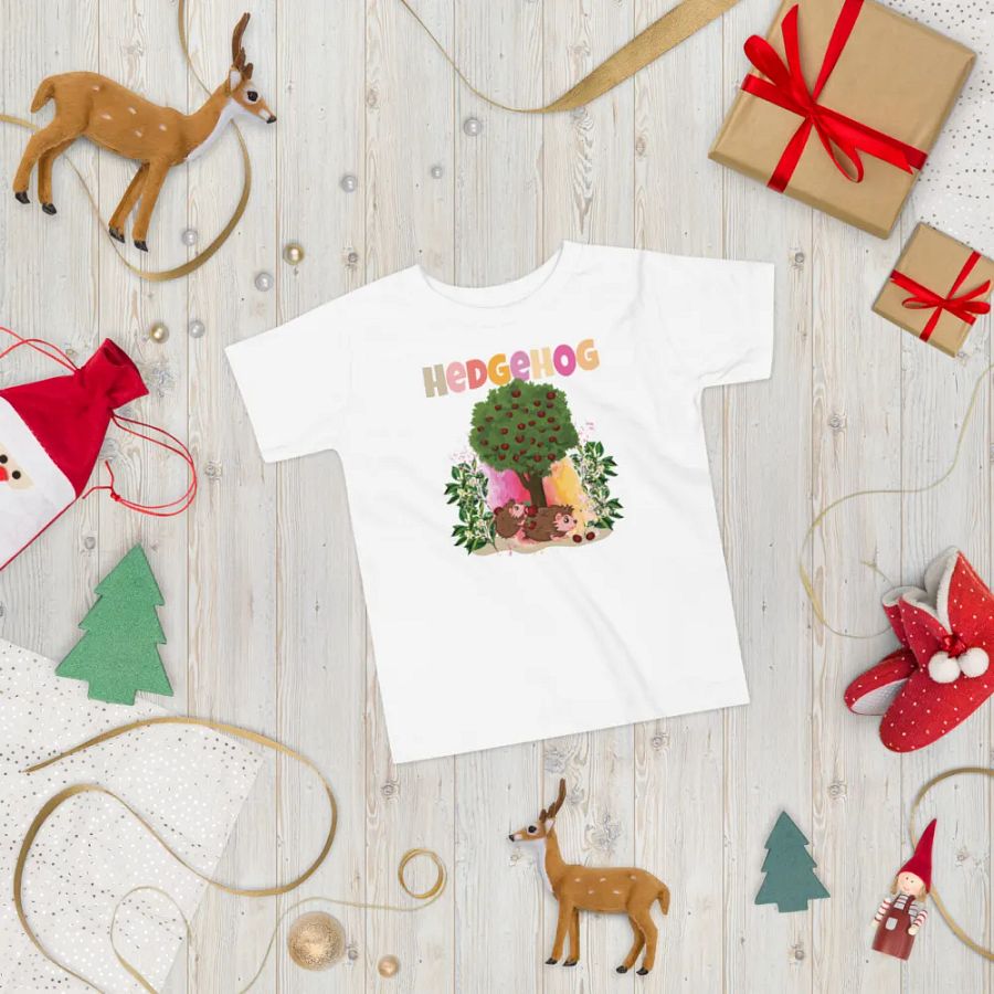 Hedgehog Cute Colorful Funny Bella +Canvas Toddler T-Shirt – Fun Gift for Kids product image (6)