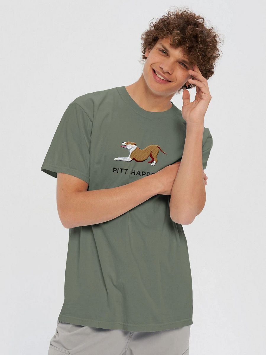 Pitt Happens T-Shirt(Embroidered) of a Pitbull Terrier product image (5)