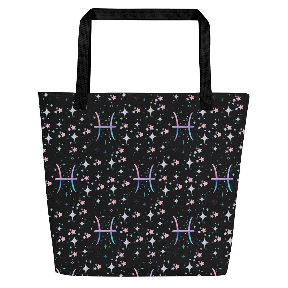Pisces, Pastel Pisces Glyph, Tote product image (3)