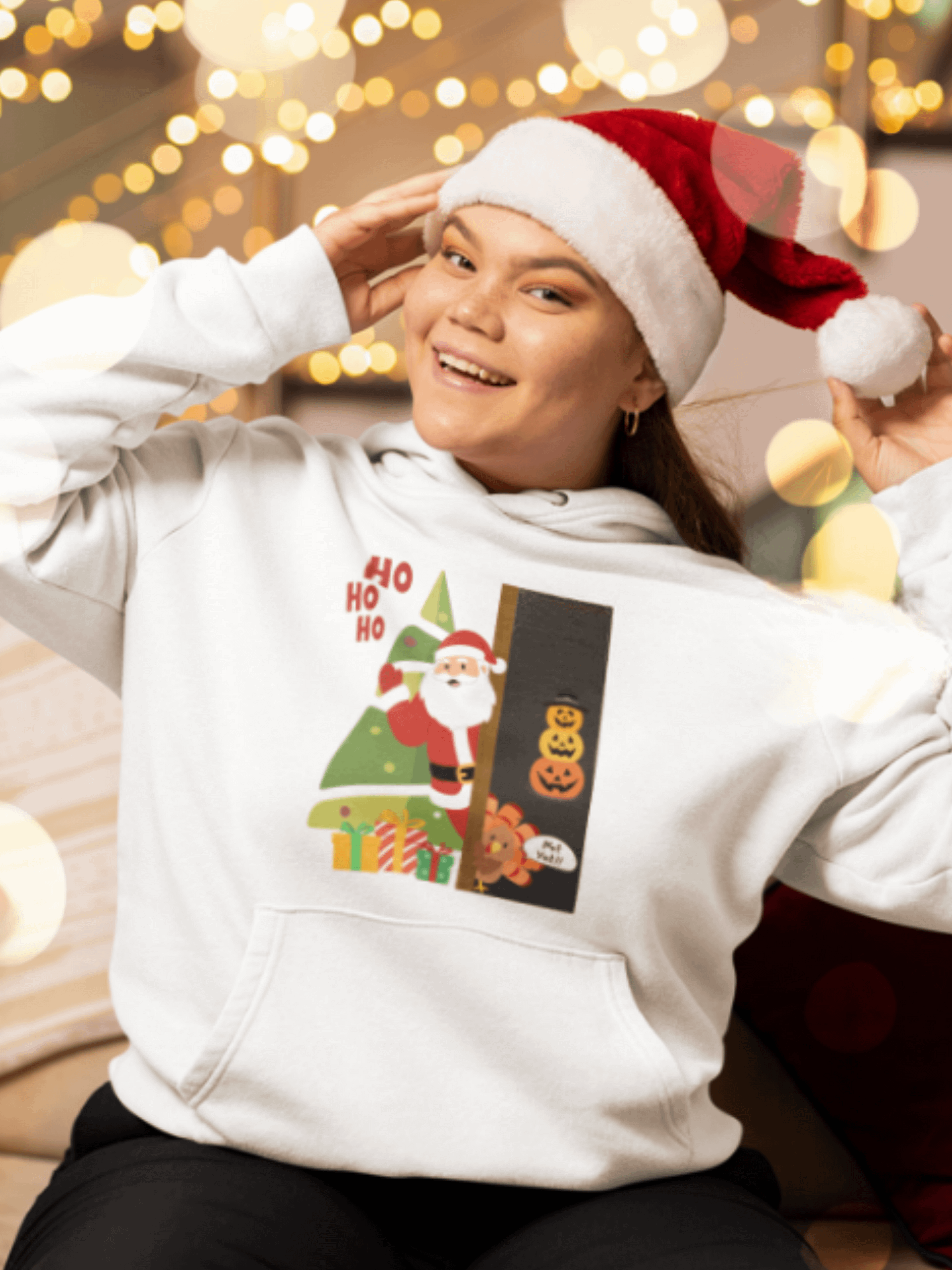 HO HO HO... Not Yet!! - HOODIE product image (2)