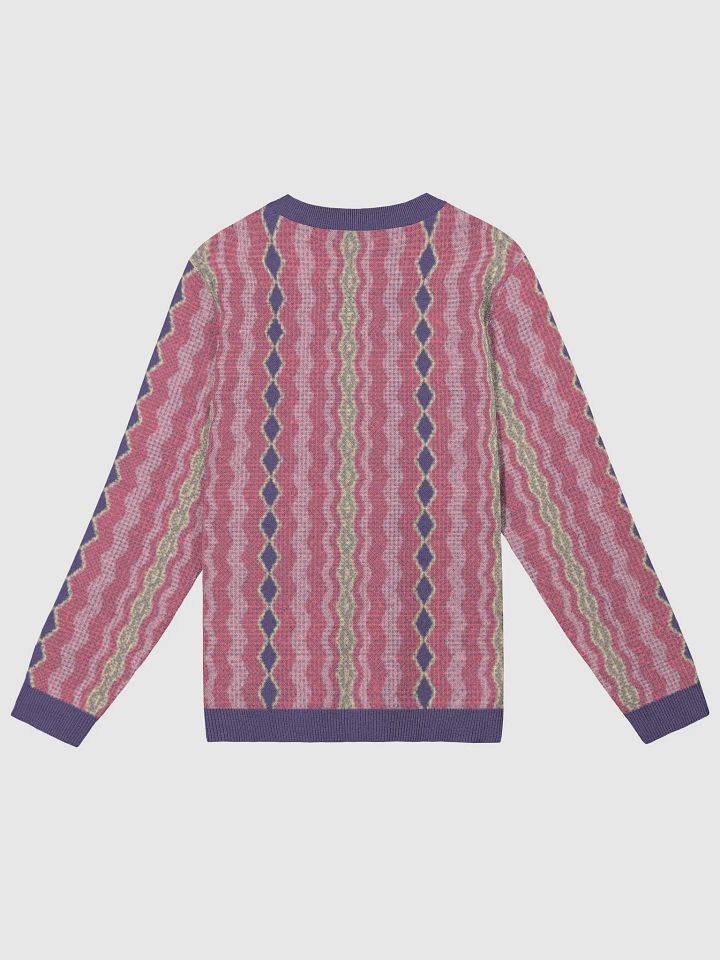 Vintage-Inspired Colorful Wavy Knit Sweater product image (10)