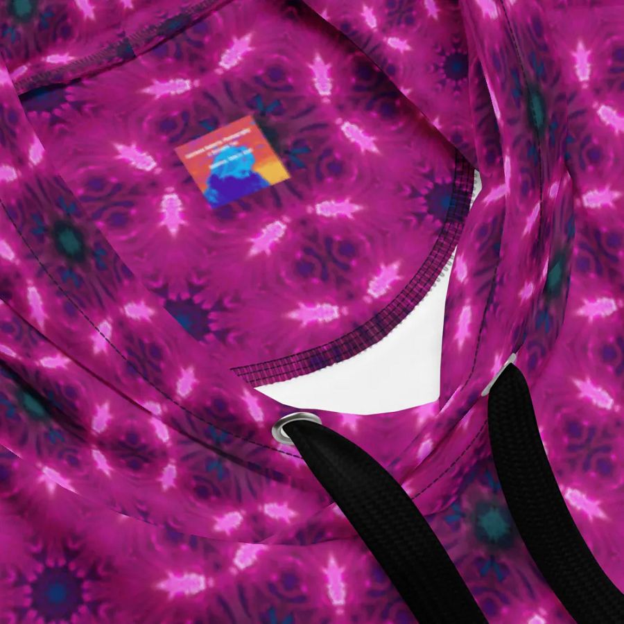 Abstract Raspberry Modern Pattern Unisex All Over Hoodie product image (9)