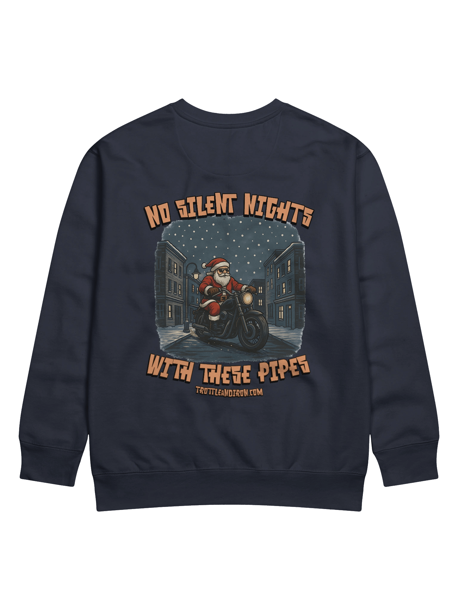 Throttle & Iron “No Silent Nights with These Pipes” Pocket Sweatshirt product image (5)
