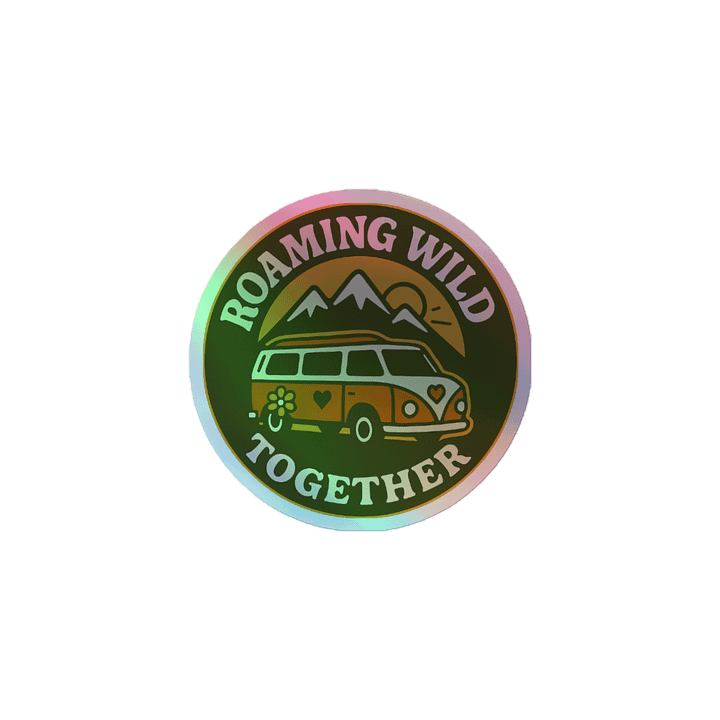 Roaming Wild Together Holographic Kiss Cut Sticker product image (1)