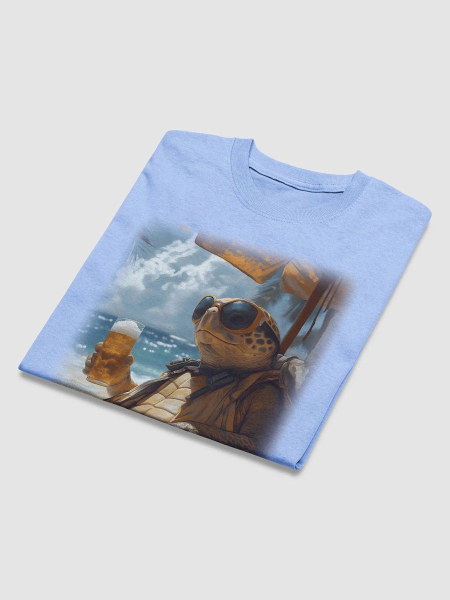 Turtle drinking beer and relaxing on the beach product image (3)