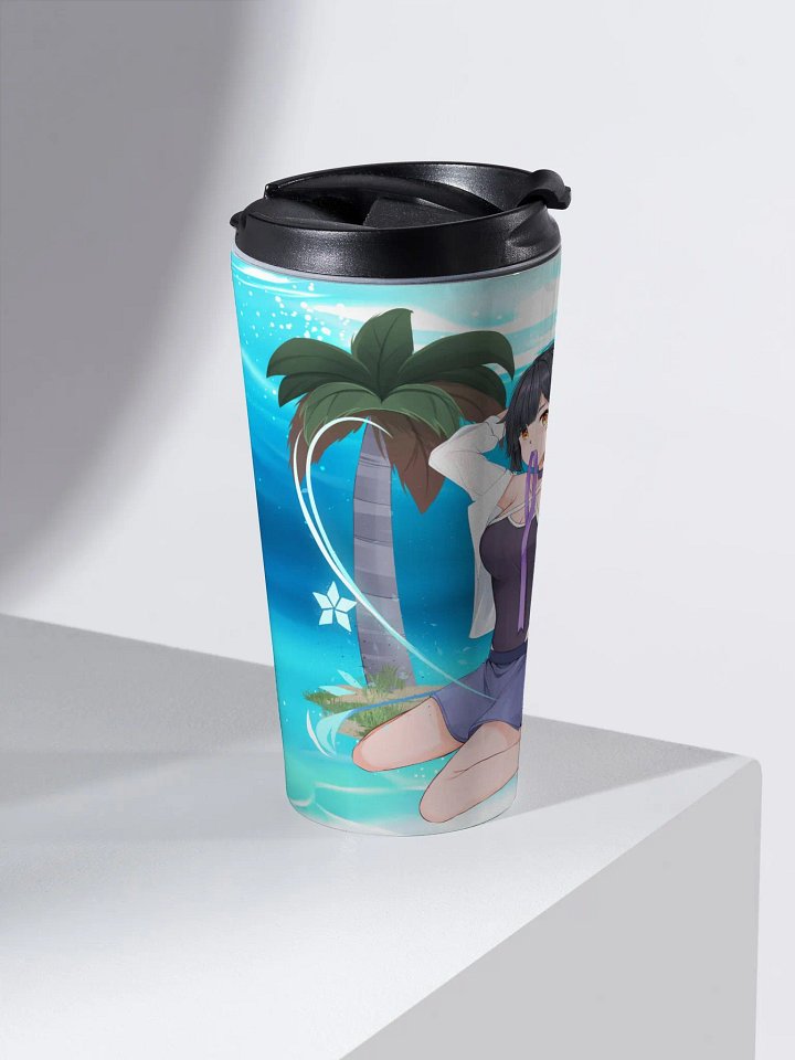 Steel Travel Mug - Saki Swimsuit (Tower of Fantasy) product image (2)