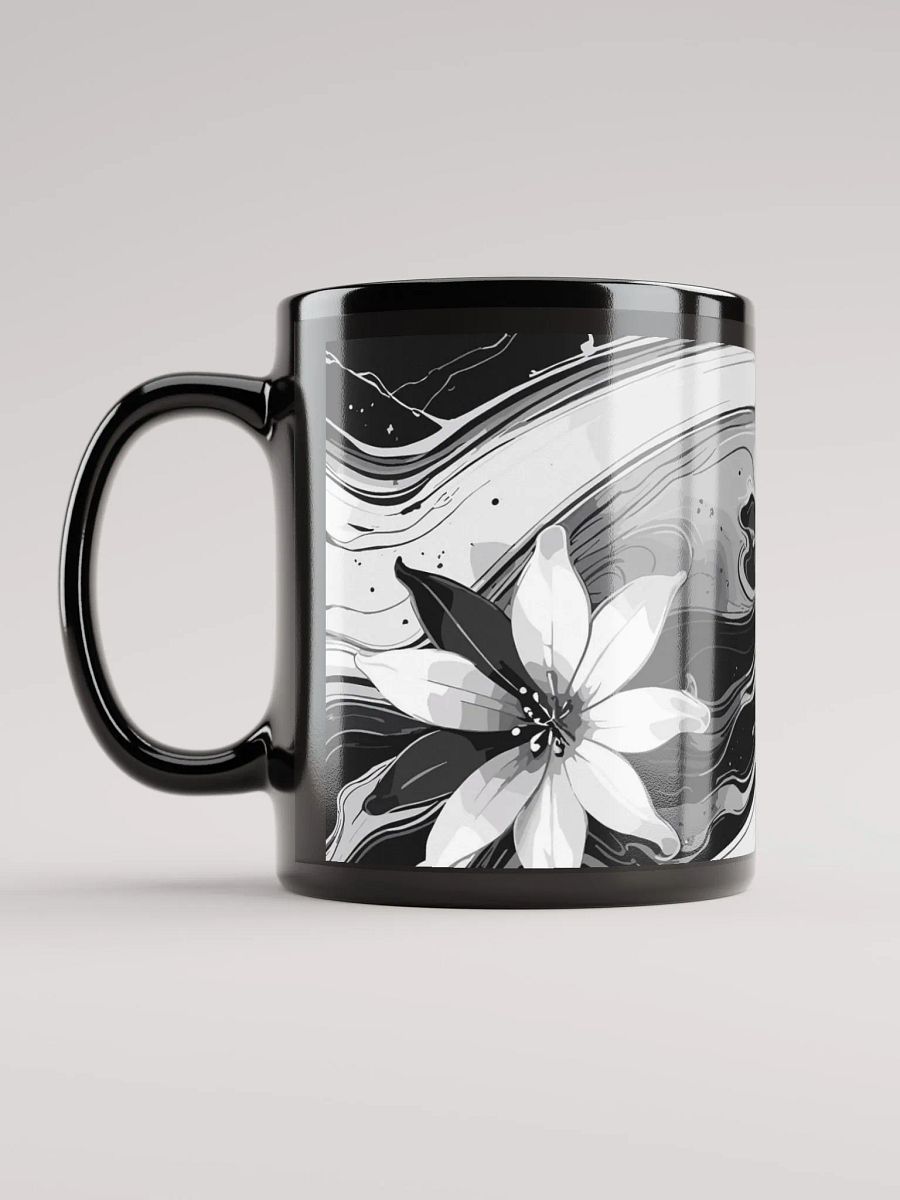 Swirling Monochrome Blossom Mug product image (4)