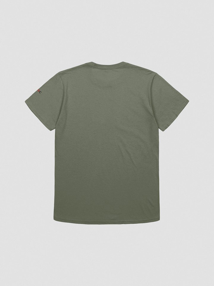 'Again!' Embroidered Emblem Unisex T-Shirt (Military Green) product image (2)