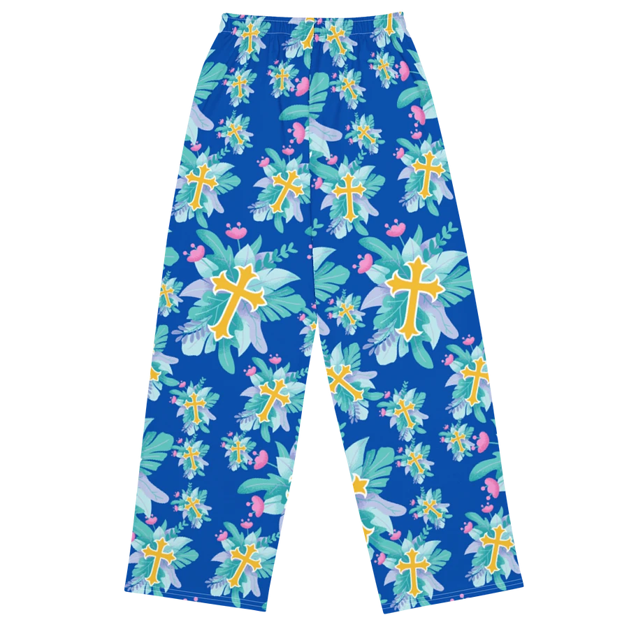 Blue Floral Crosses Pants product image (4)