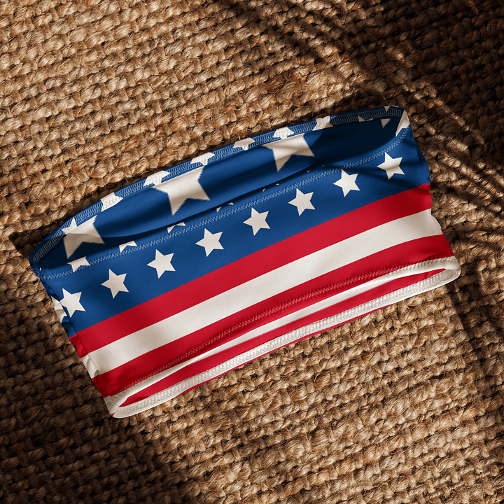 Stars and Stripes Bandeau Bikini Top product image (1)
