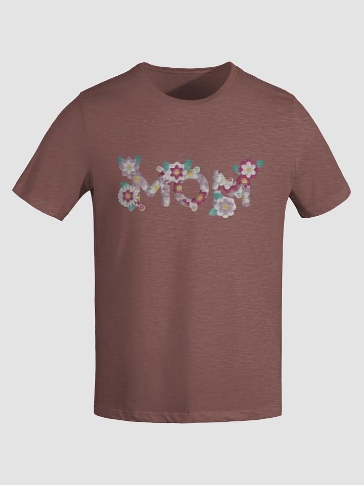 Women's Supersoft Relaxed-fit T-Shirt MOM Flower Lettering product image (1)