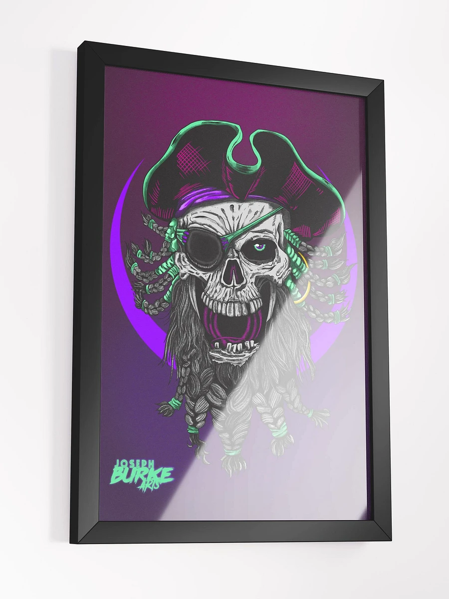 Synth-Pirate Hand Drawn Print Framed Art product image (3)