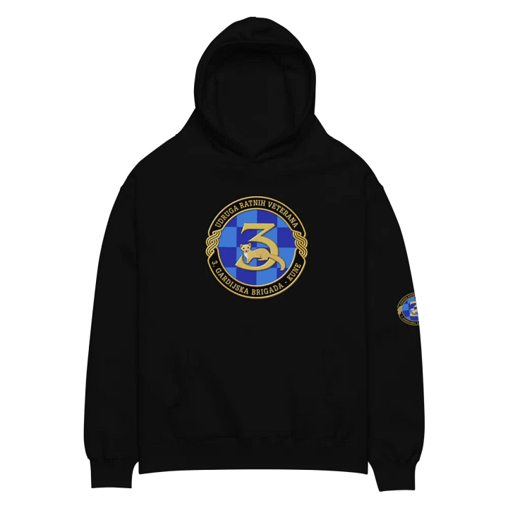 Kune 3 G.B.R Golden Emblem Oversized Hoodie product image (3)