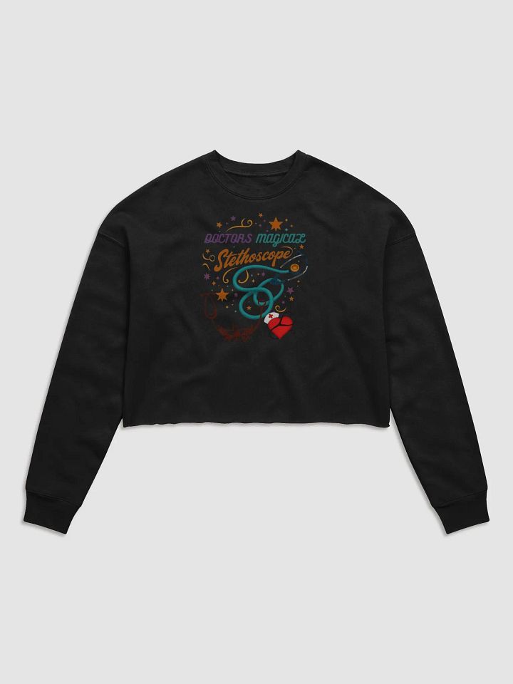 doctors Magical Stethoscope Whimsical Crop Sweatshirt product image (3)