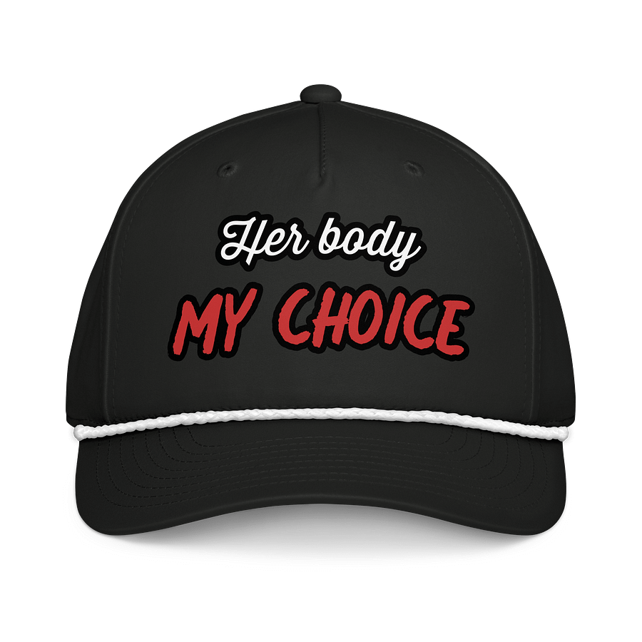 Her Body My Choice Rope Cap product image (1)