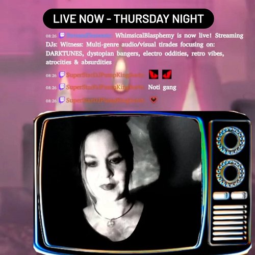 Live now like we do every Thursday night 🖤🎶 twitch.tv/WhimsicalBlasphemy & kick.com/WhimsicalBlasphemy #liveontwitch #liveonk...