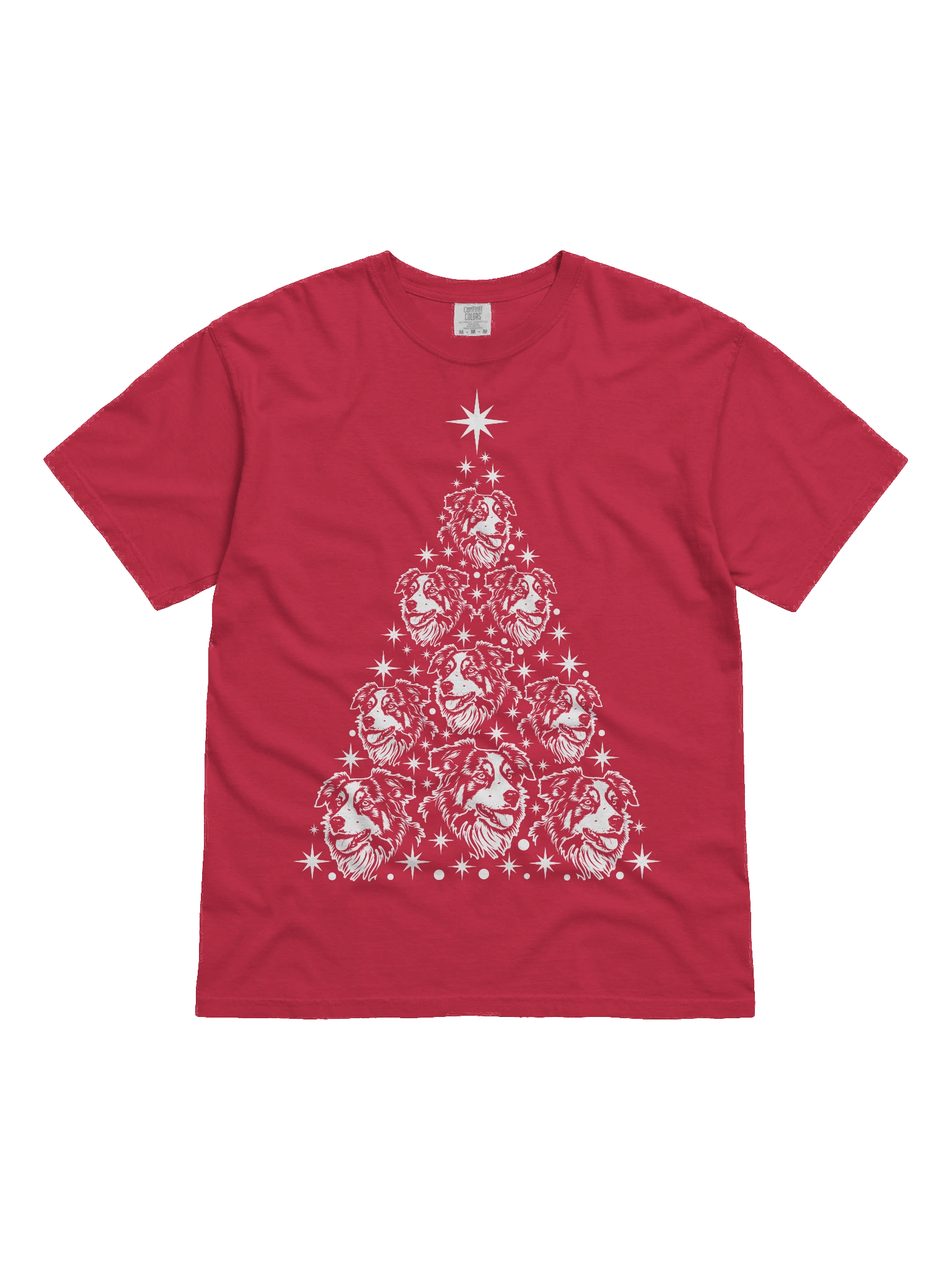 Australian Shepherd Christmas Tree T-Shirt product image (2)