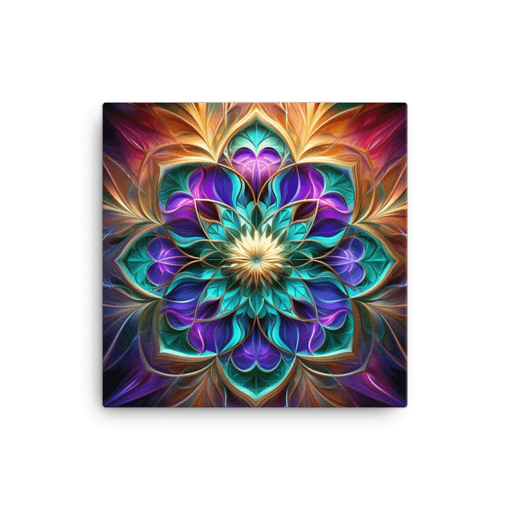 Purple Fractal Canvas Print product image (1)