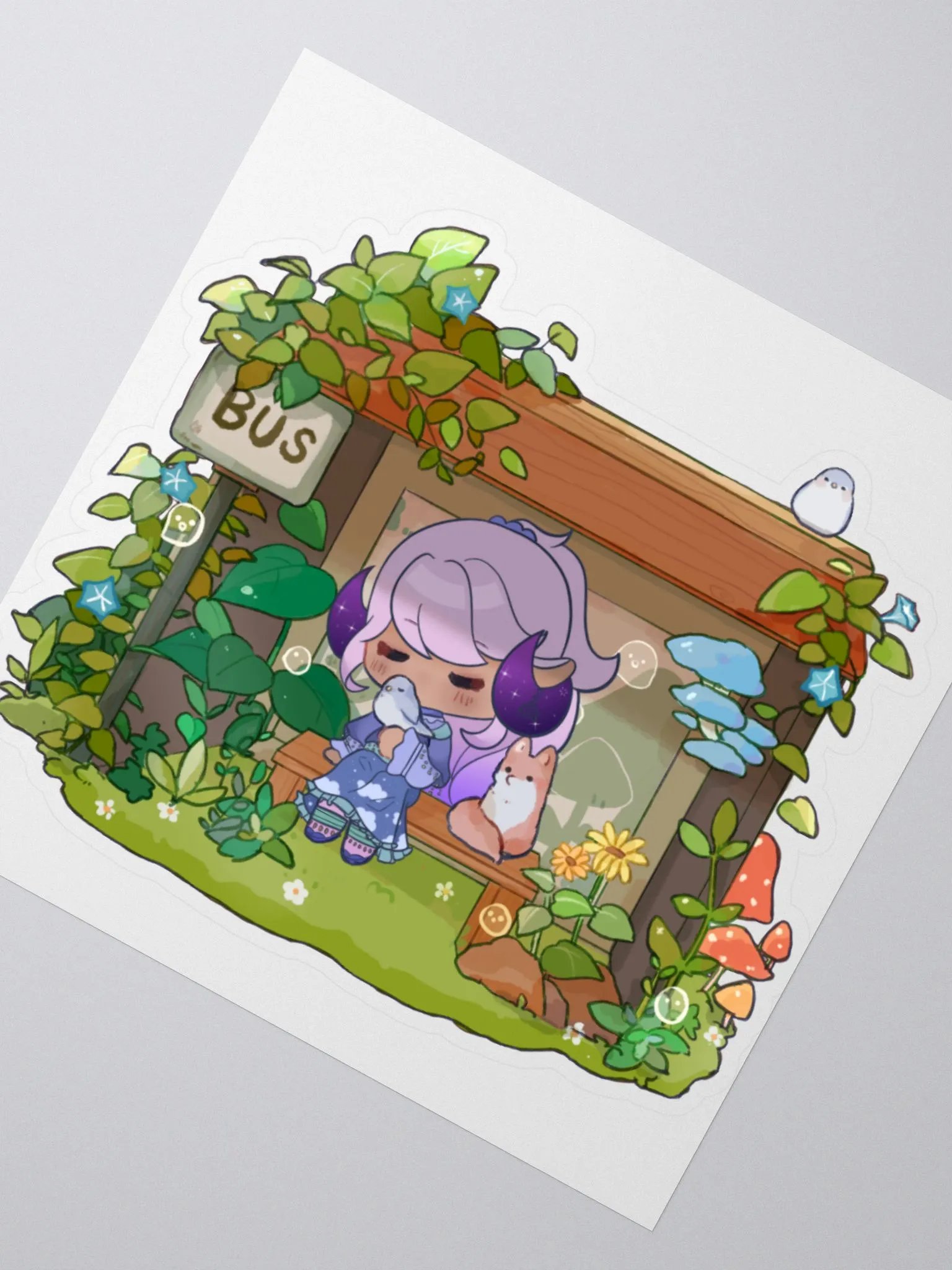 Cozy Bus Stop sticker product image (2)