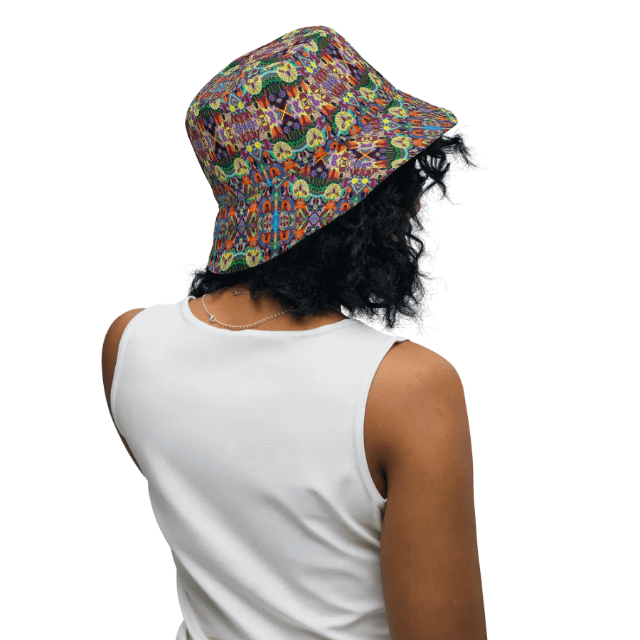 Abstract Doodle Art Animals Unisex Bucket Hat product image (12)