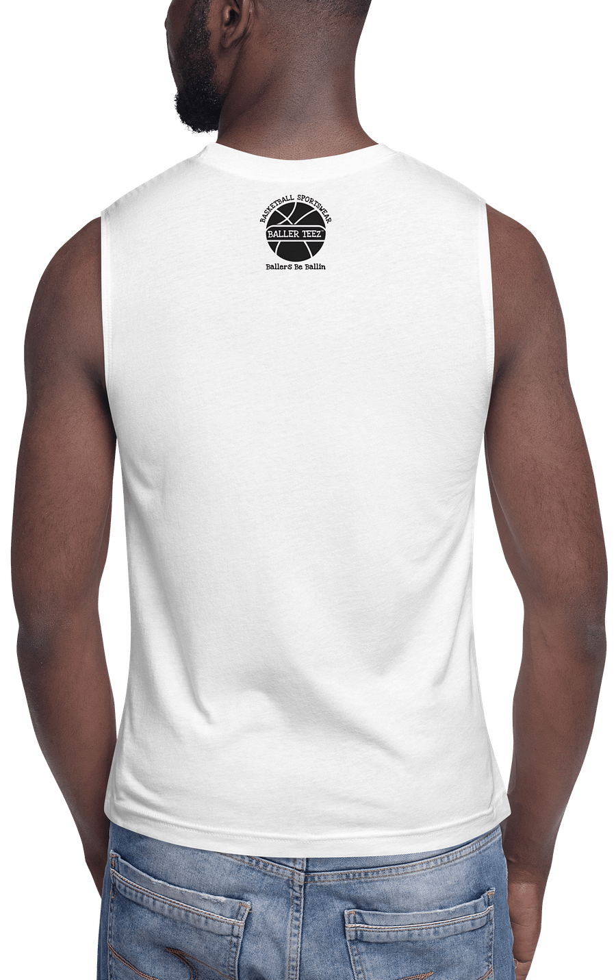 Baller Teez White Muscle Shirt product image (3)