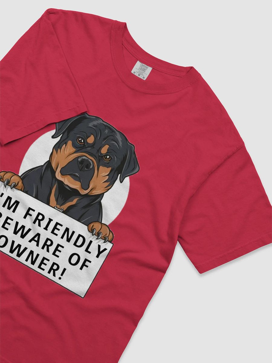 Friendly Rottweiler Warning T-Shirt product image (3)