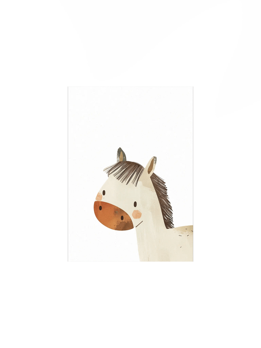 Curious Horse Nursery Wall Print product image (2)