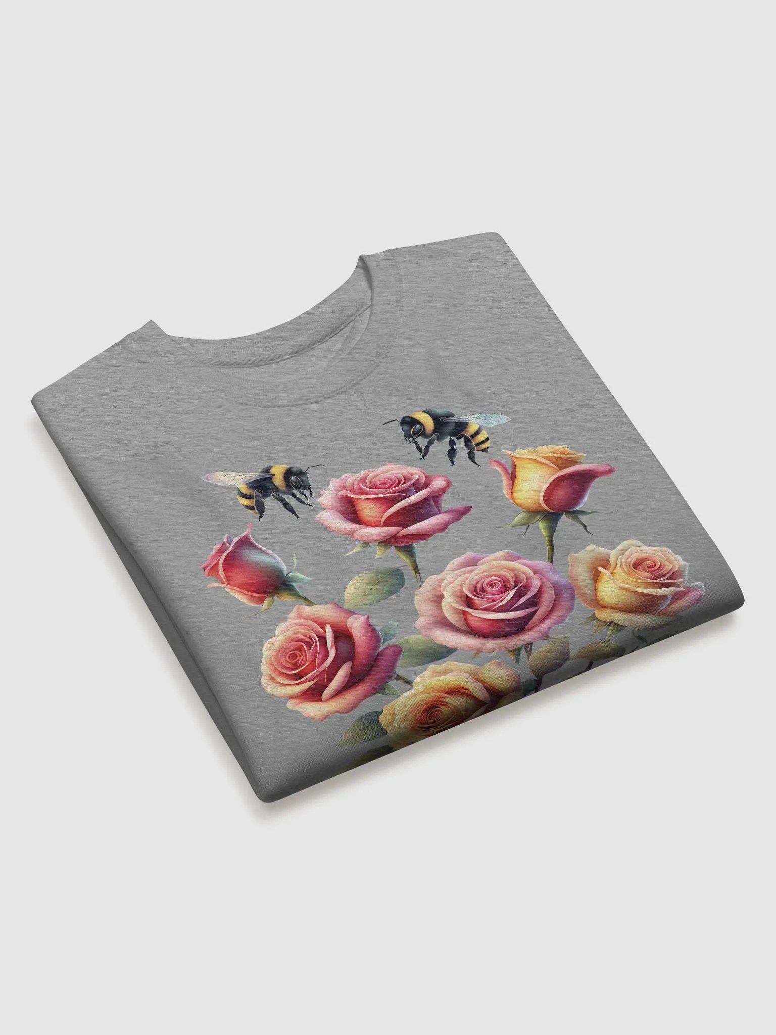 Honey Bees and Roses Graphical Design Sweatshirt product image (2)