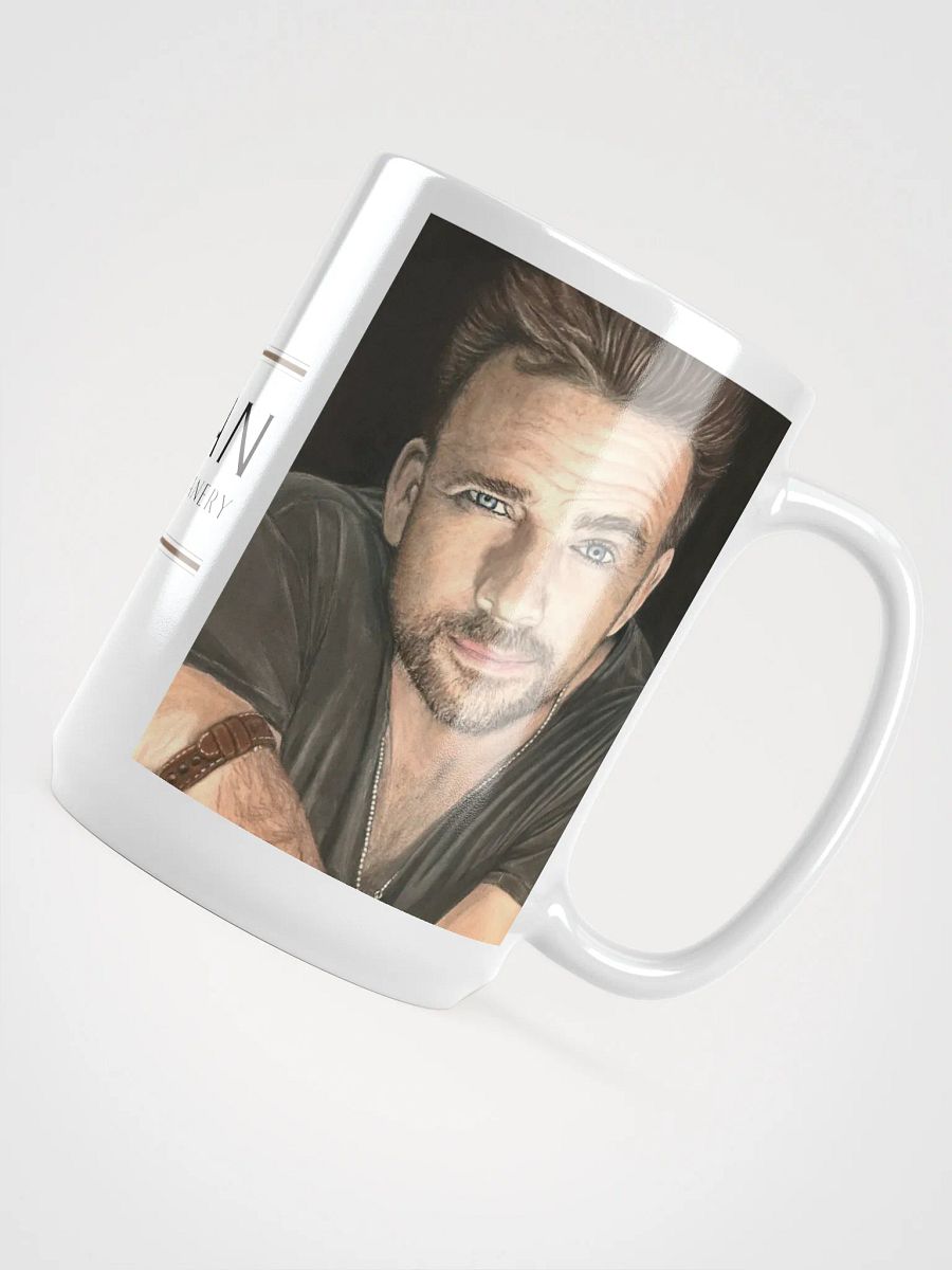 The Lifted Brow – Sean Patrick Flanery Pastel Portrait Mug (15 oz) product image (4)