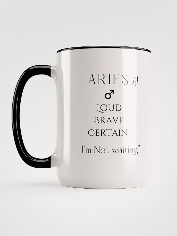Aries Af Black Mug: Fuel for the Fearless product image (2)