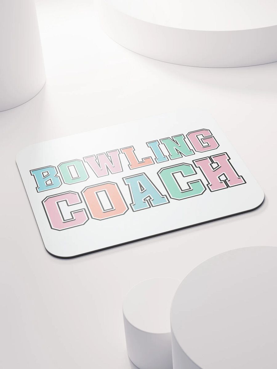 Bowling Coach Colorful Mouse Pad product image (4)
