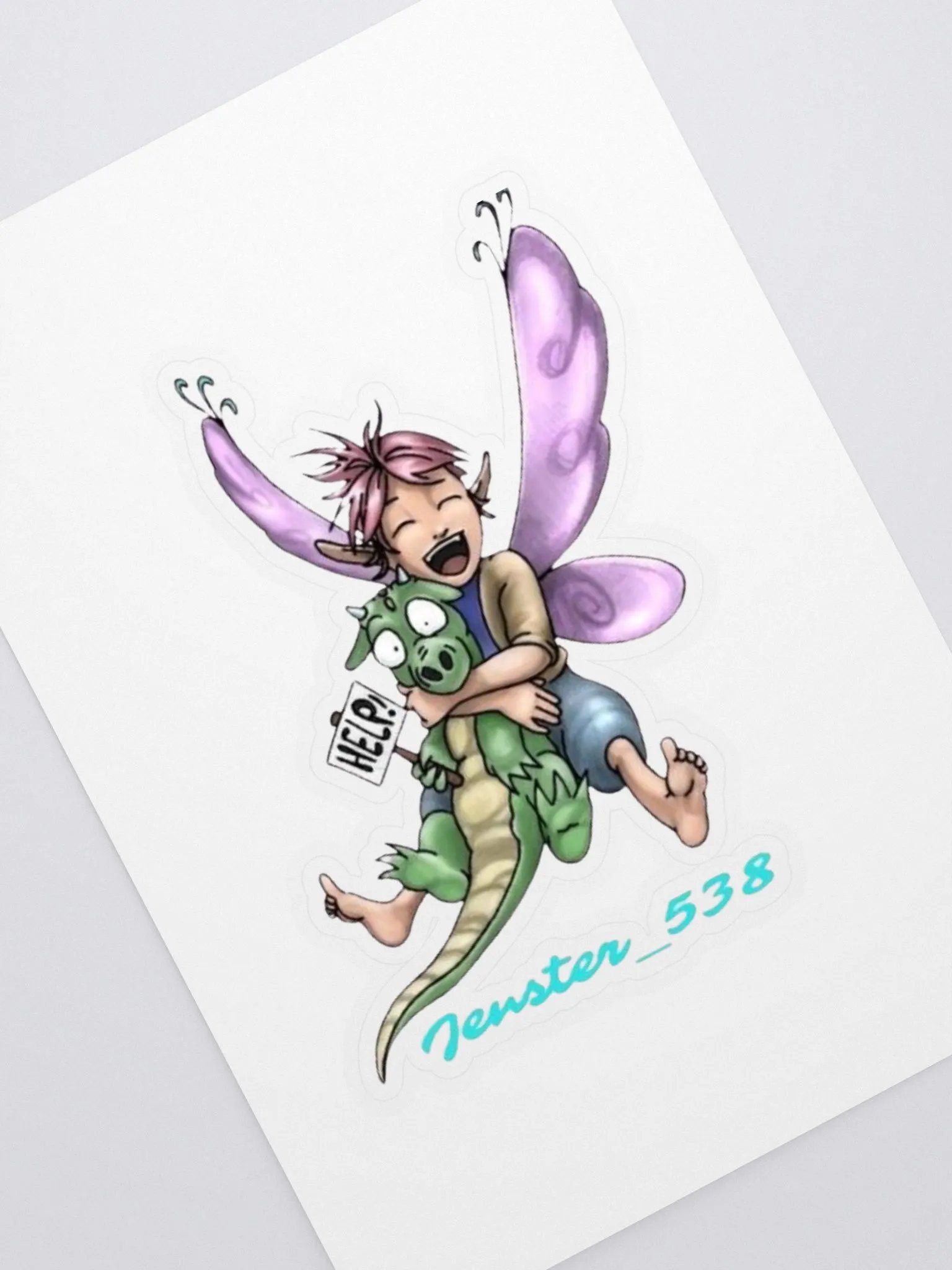 Laughing Fairy and Helpful Dragon Sticker Sheet product image (1)