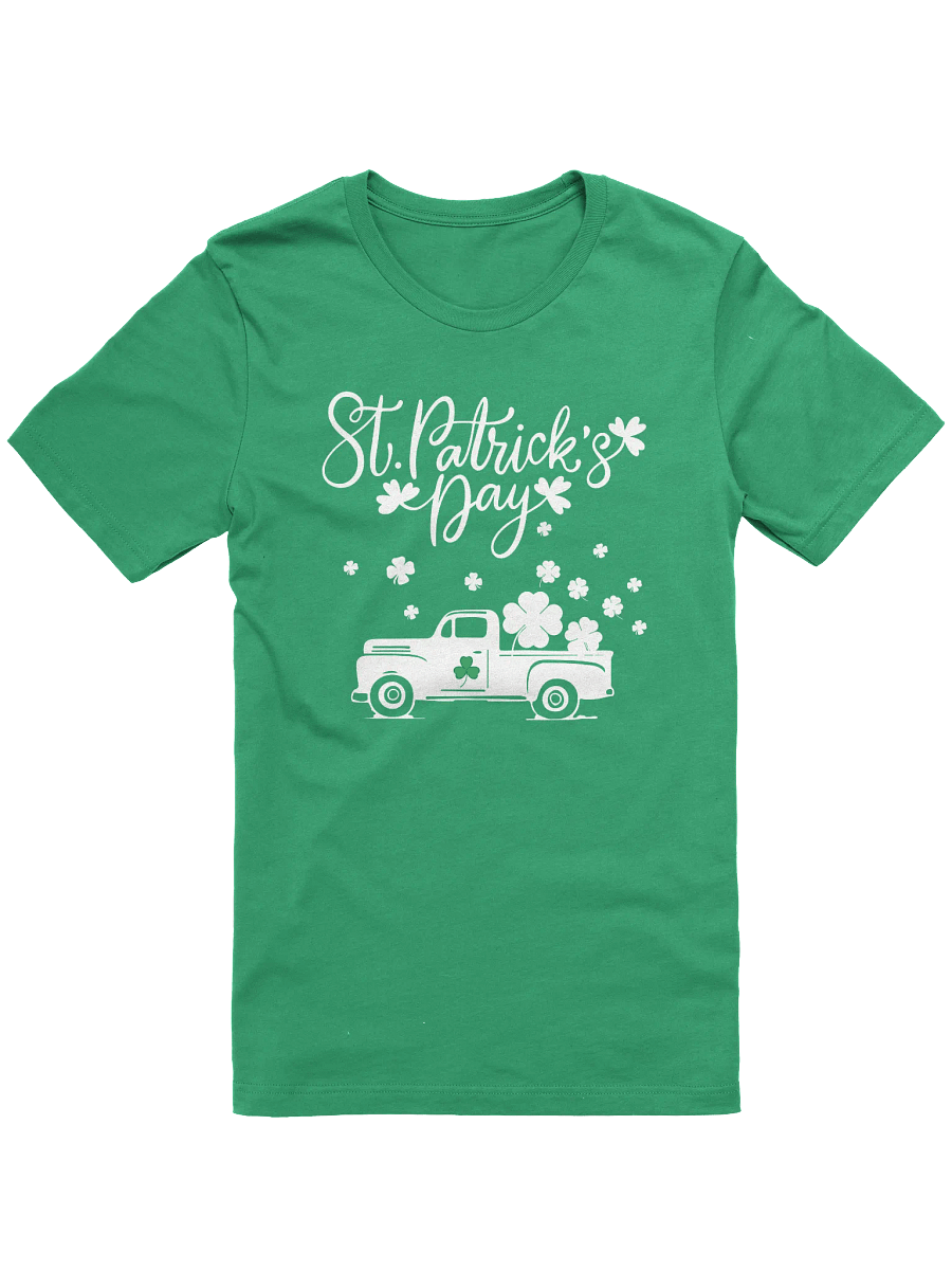 Patrick's Day Vintage Car and Clover T-Shirt product image (6)